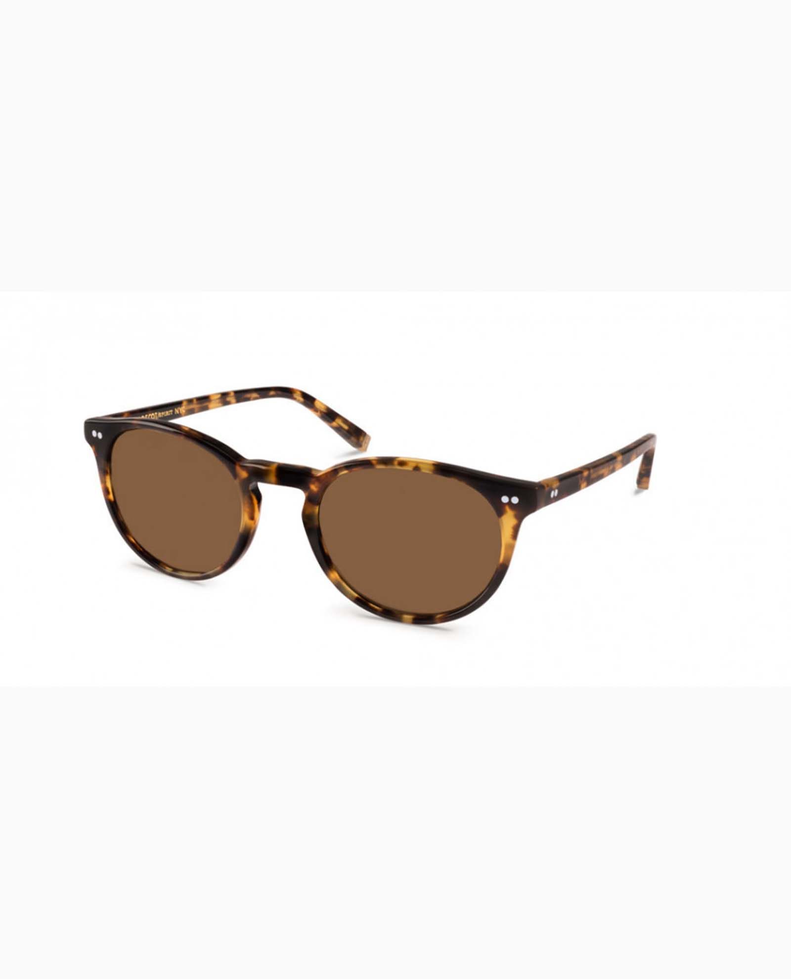 frankie classic havana brown front moscot woman